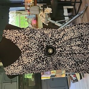 Leopard printed dress